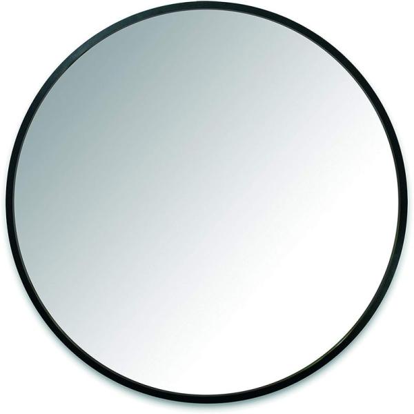 壁掛け鏡 ウォールミラー壁掛け鏡 ウォールミラー壁掛け鏡インテリア姿見丸型 24インチ(61x61c...