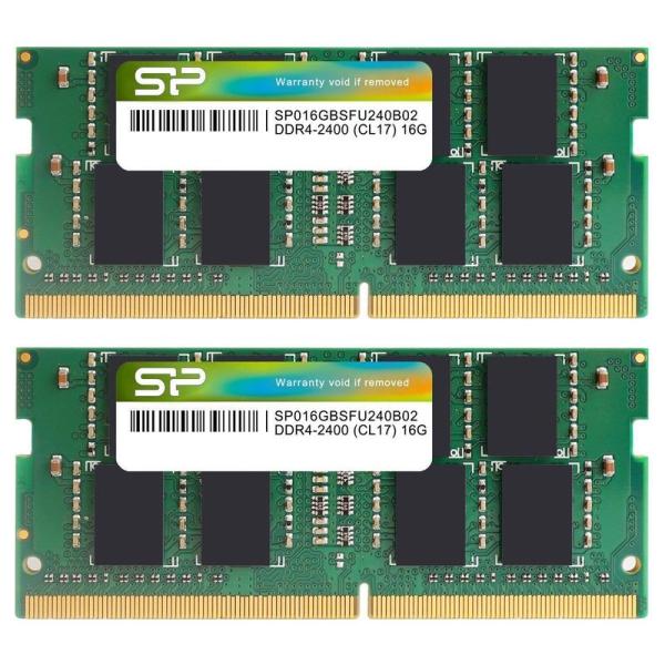 シリコンパワー ノートPC用メモリDDR4-2400(PC4-19200) 16GB×2枚 260P...