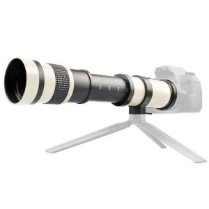 カメラ望遠レンズ 望遠レンズ 420-800MM キャノンEFマウントカメラ用 T2マウント付き 完全手動フォーカス 多層MCコーティング膜｜saikou2021