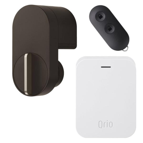 Qrio Lock(Brown)・Qrio Hub・Key Sセット スマホでカギを開閉 外出先から...