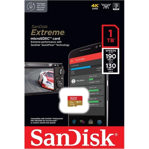 SanDisk 1TB Extreme microSDXC A2 SDSQXA1-1T00-GN6M...