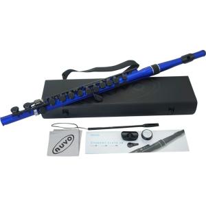 NUVO ヌーボ プラスチック製管楽器 完全防水仕様 フルート C調 Student Flute 2.0 Blue/Black N235SF｜saikou2021