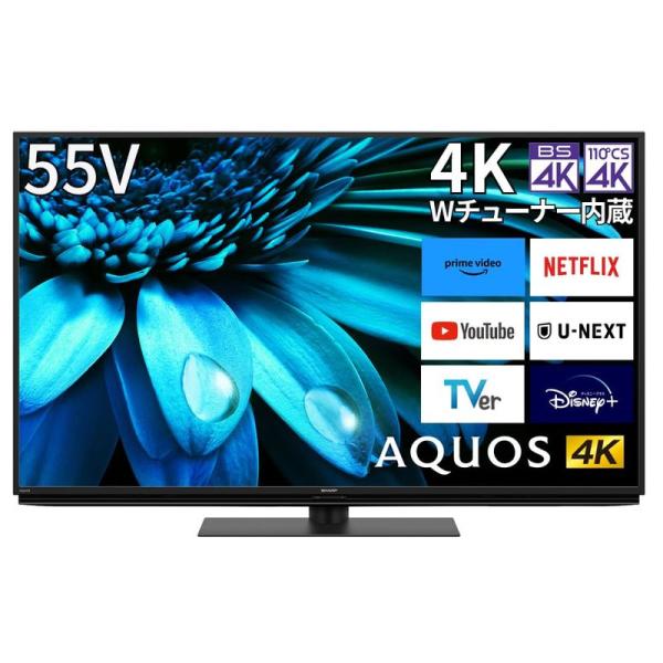 シャープ 55V型 4K 液晶 テレビ AQUOS 4T-C55EL1 Google TV Dolb...
