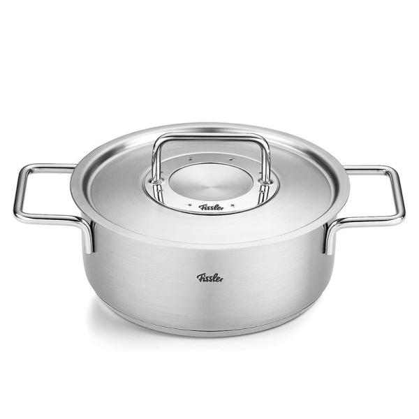 フィスラー (Fissler) 両手鍋 24cm ピュア コレクション キャセロール ステンレスフタ...