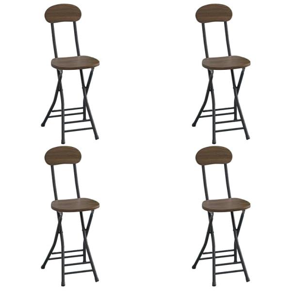 折り畳み椅子 パイプ椅子 ダイニング椅子 幅25×奥行32×高さ77cm 学習椅子 食卓椅子 椅子 ...