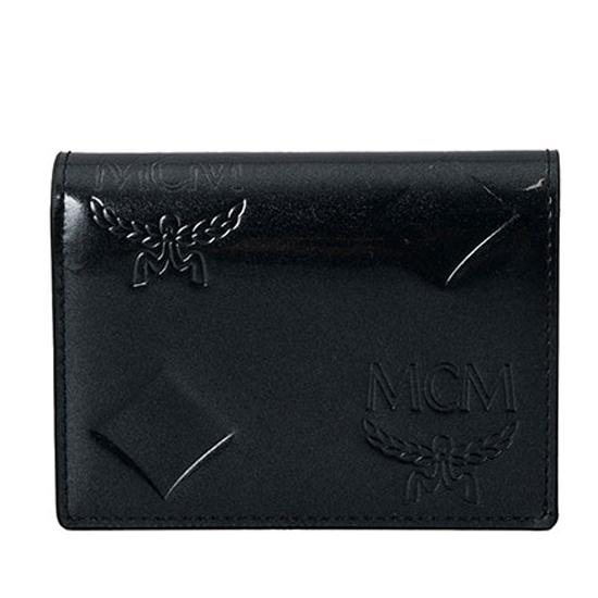 MCM エムシーエム 二つ折り財布 レディース メンズ MYSDATA02 BK001 ブラック