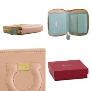 Salvatore ラウンドファスナー二つ折り財布 フェラガモ フェラガモ Ferragamo レディース 1 431 03 01 1 31 フェラガモ ピンク 二つ折り財布 22 D1 Rose Blue 1 431 03 01 1 31 セイルブランドショップ リアル の