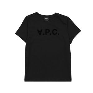 アーペーセー A.P.C. Tシャツ 半袖 レディース クルーネック VPC ブラック サイズS｜sail-brand