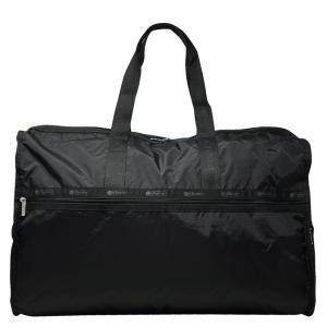並行輸入品 レスポートサック LeSportsac ボストンバッグ XLサイズ 黒 4320 RECYCLED BLACK 無地 ブラック ファスナーシルバー 爆買