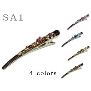 送料無料 ヘアクリップ フラワーモチーフクリップ...の商品画像