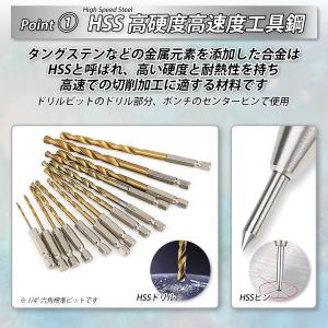ドリルビット オートセンターポンチ ホールパン...の詳細画像2