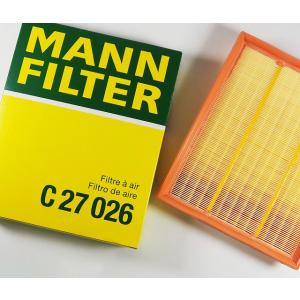 MANN-FILTER マンフィルターエアフィルターBMW ビーエムダブリュ−OE番号：13717602643C27026｜sair