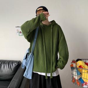 ニットセーター ニット ニットウェア セーター メンズ トップス フード付き 長袖 冬服 厚手 通勤 通学 ルームウェア 防寒 春 秋 冬｜saisaisai