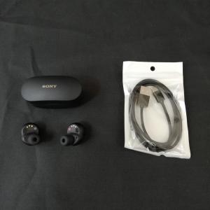 【中古】 SONY ソニー ワイヤレスノイズキャンセリングイヤホン WF-1000XM4 ブラック 4548736121133 (AS21)｜saisei-soko