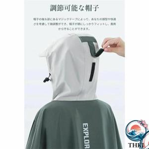 レインコート 自転車 レインポンチョ 大きいサ...の詳細画像5