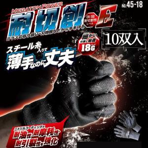 45-18　メガトンパワー耐切創ニトリルコーティング　10双入り　FUJITE　｜saitama-yozai