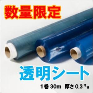 【数量限定】透明ビニールシート・ロール売り【30ｍ厚さ0.3mm】新型コロナウイルス対策　レジカーテ...