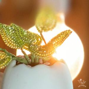 ビーズフラワーキット ミニ観葉植物3種のたまご...の詳細画像4