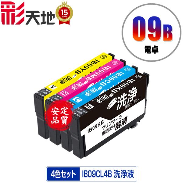 クリーニングカートリッジ IB09CL4B (IB09Aの大容量) 4色セット エプソン用 互換 洗...