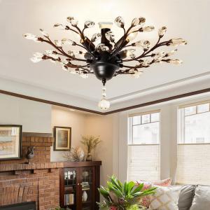 クリスタルガラス　シャンデリア　天井照明　北欧型60W HPL-016 クリスタルガラス シャンデリアHPL-016 北欧型 天井照明 60W