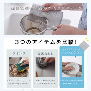 食器洗い布タワシ網たわし メッシュクロス 5枚...の詳細画像5