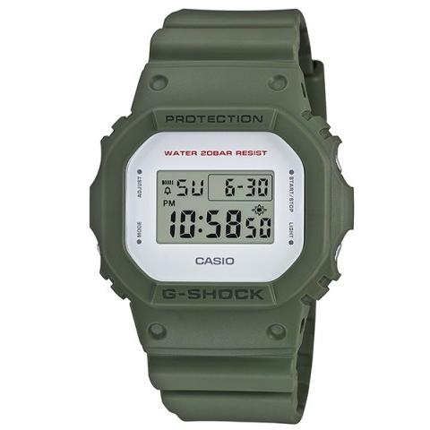 G-SHOCK シンプルですっきりしたミリタリーテイスト カーキ  DW-5600M-3JF