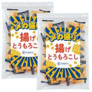 管理栄養士推奨 彩輪商店 揚げとうもろこし メガ盛り おつまみ 個包装 【沖縄特産の塩×サクサク食感】 お菓子 トウモロコシ つまみ 送料無料 2個セット