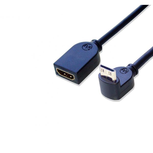 HDMI ミニHDMI L型（上向き）変換延長ケーブル 50cm