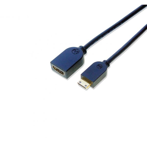 HDMI ミニHDMI変換延長ケーブル 15cm