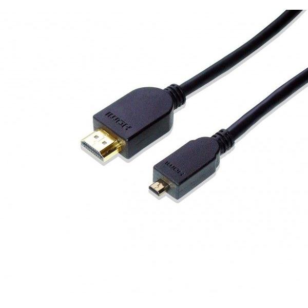 HDMI Micro HDMI 変換ケーブル 2m Ver1.4 イーサネット、3D、フルHD対応