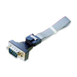 RS-232C 2.54ピッチ10ピン フラットケーブル(ストレート結線) 50cm