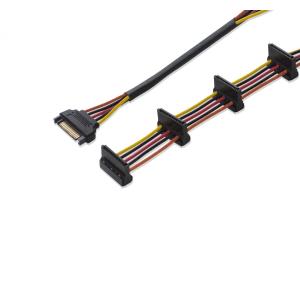 シリアルATA 3分岐（下向き）電源ケーブル SATA III対応 : エスエー