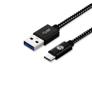 Micro USB(USB A-MicroB)ケーブル(二重ナイロン編み) : エスエージェー