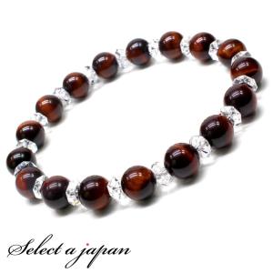 水晶 ブレスレット 18mm パワーストーン メンズ 天然石 数珠 : 天然石