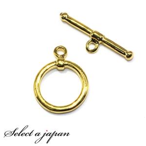 『10個』 マンテル シンプル 留め金具 留め具 ゴールド ハンドメイド アクセサリーパーツ 材料 金色｜saj