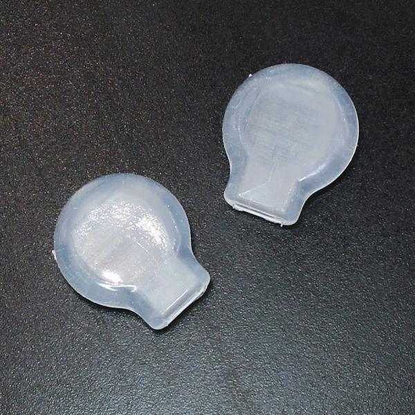 「10個」 イヤリング用シリコンカバー 縦10mm×横9mm×厚み2mm