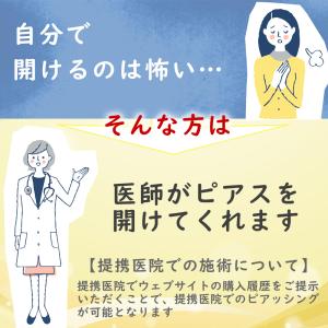 ピアッサー 16G 耳たぶ用 2個セット 両耳...の詳細画像4
