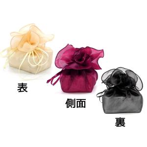 巾着袋 (35cm) サテン生地 バルーン ラ...の詳細画像2