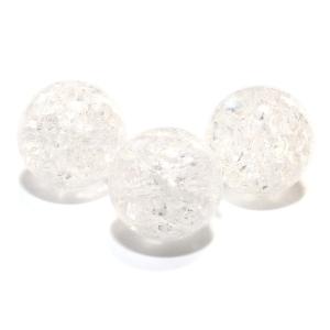 1粒売り クラック水晶 (ホワイト) 14mm...の詳細画像1