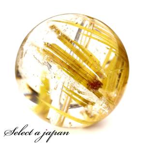 GOLD STONE ゴールド ルチルクォーツ ルース 裸石 19.3g AAAAAA 金針