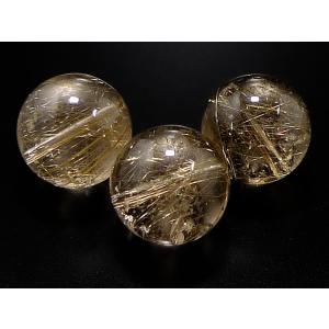 1粒売り ゴールドルチルクォーツ 12mm パ...の詳細画像1