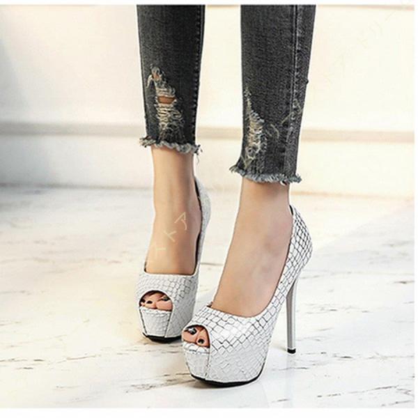 ハイヒール ピンヒール オープントゥ パンプス パーティー フォーマル 通勤 結婚式 厚底サンダル ...