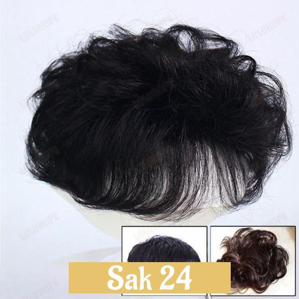 人毛80％ メンズウィッグ 部分ウィッグ 男性用ウイッグ 耐熱ウィッグ 自然 ウイッグ エクステンシ...