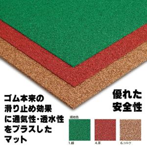 すべり止めマット ゴムチップランナー2 厚さ5mm 1m巾×10m テラモト MR-132-210 安全 屋上 工場 転倒防止 スリップ防止｜sak24