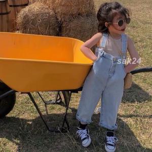 キッズ サロペット 子供 デニム おしゃれ 親...の詳細画像4