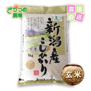 お米　コシヒカリ　10kg　令和8年　新潟産　有機栽培　玄米　無農薬　無化学肥料