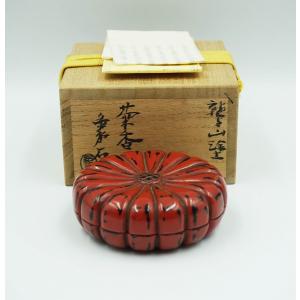 茶道具 香合 瓢香合 染付 花鳥文 西村徳泉 尋牛斎御書付 桐箱 : 新古