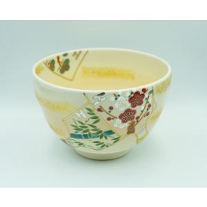 ゆき　加藤作助　鳴海織部蓋付茶碗　15客　など3点 茶道具 抹茶茶碗 黒仁清写し 鉄線 加藤如水作 黒仁清写 黒仁清 仁清