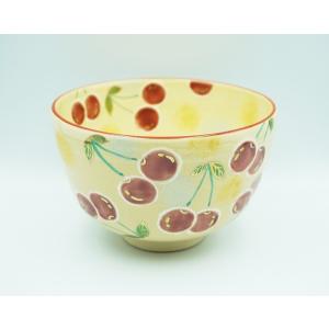 ys7379111; 古曽部焼 寒川義崇造 鉄絵人物文茶碗（共箱）【道
