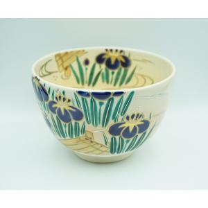 茶道具 茶碗 茶碗 色絵 花火 山岡善昇 化粧箱 : 新古茶道具 さかい